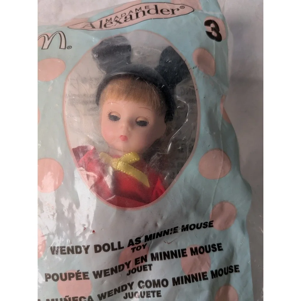 2004 Madame Alexander McDonalds Disney Mickey & Minnie Mouse Dolls NIP Set of 2